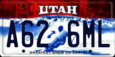 UT license plate A626ML