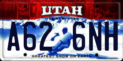 UT license plate A626NH