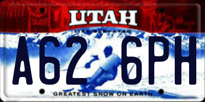 UT license plate A626PH