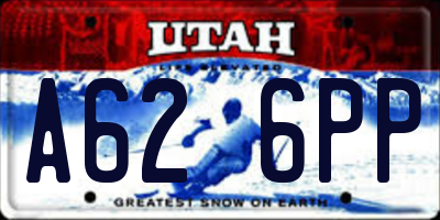 UT license plate A626PP