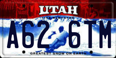UT license plate A626TM