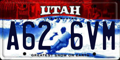 UT license plate A626VM