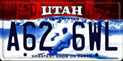 UT license plate A626WL