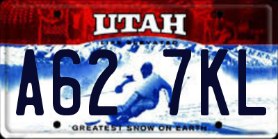 UT license plate A627KL