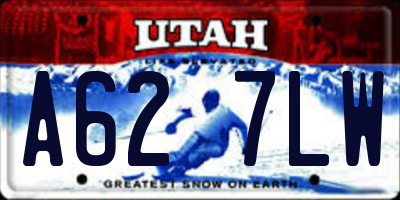 UT license plate A627LW