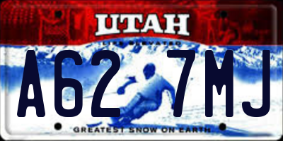 UT license plate A627MJ