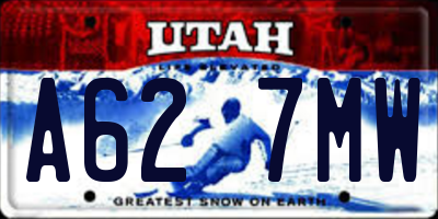 UT license plate A627MW