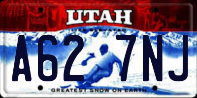 UT license plate A627NJ