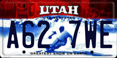 UT license plate A627WE