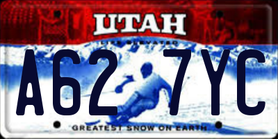 UT license plate A627YC