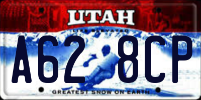UT license plate A628CP
