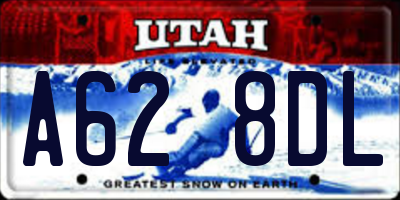 UT license plate A628DL