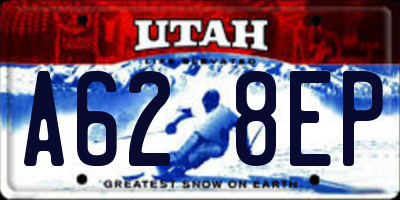 UT license plate A628EP