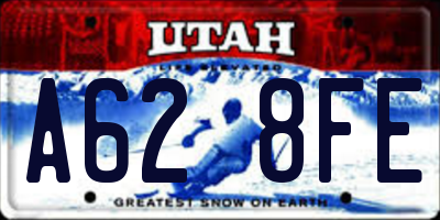 UT license plate A628FE