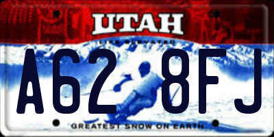 UT license plate A628FJ