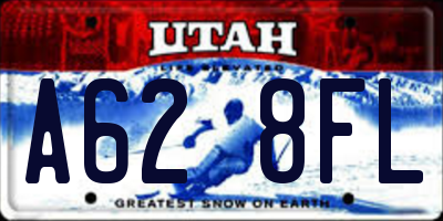 UT license plate A628FL