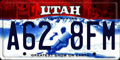UT license plate A628FM