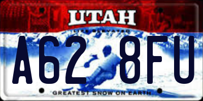 UT license plate A628FU