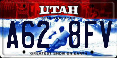 UT license plate A628FV