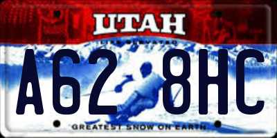 UT license plate A628HC