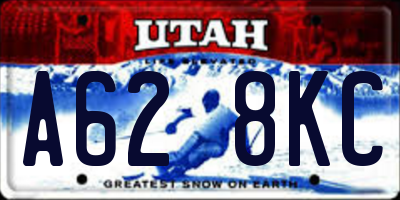 UT license plate A628KC