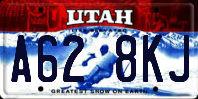 UT license plate A628KJ