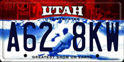 UT license plate A628KW