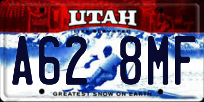UT license plate A628MF