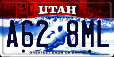 UT license plate A628ML