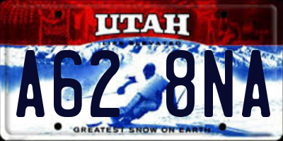 UT license plate A628NA