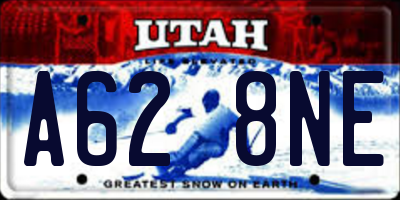UT license plate A628NE