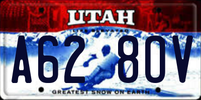 UT license plate A628OV