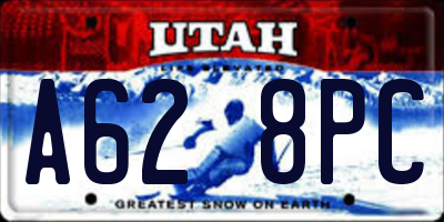 UT license plate A628PC