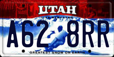 UT license plate A628RR