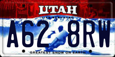 UT license plate A628RW