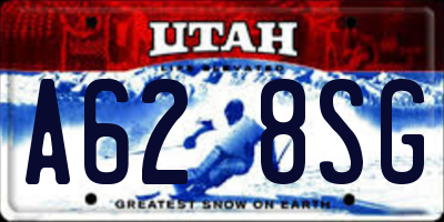 UT license plate A628SG
