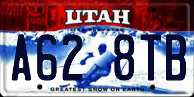 UT license plate A628TB