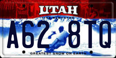 UT license plate A628TQ
