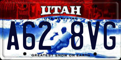 UT license plate A628VG