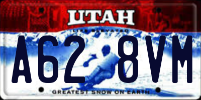 UT license plate A628VM