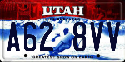 UT license plate A628VV