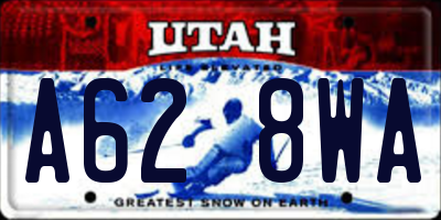 UT license plate A628WA