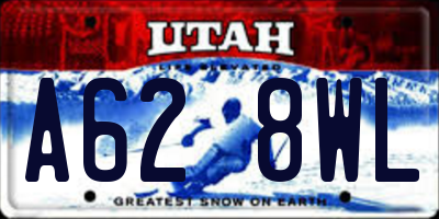 UT license plate A628WL