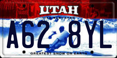 UT license plate A628YL