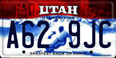 UT license plate A629JC