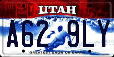 UT license plate A629LY