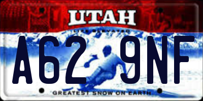 UT license plate A629NF