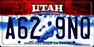 UT license plate A629NQ