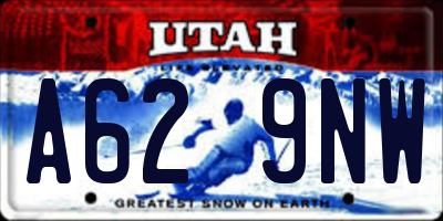 UT license plate A629NW