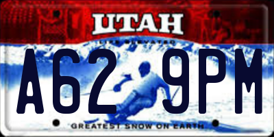 UT license plate A629PM